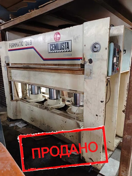 Пресс мебельный горячего прессования. 2000х900