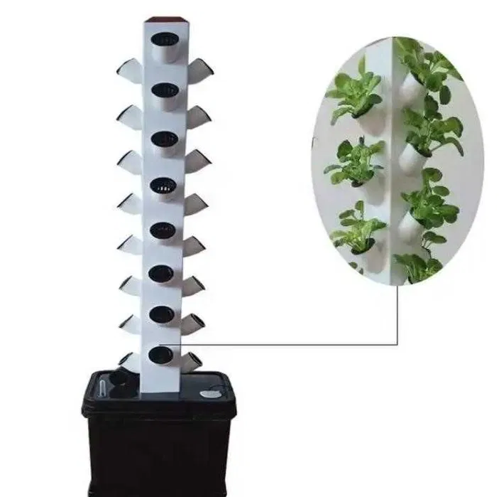 Гидропонная установка 32 лотка (15 л, 27х27х100 см)