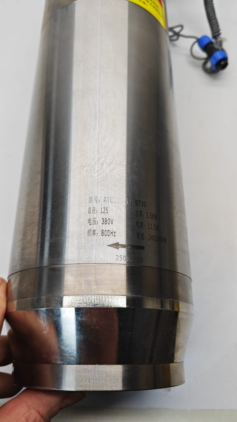 Шпиндель 5.5 кВт 380 В Автосмена (Водяное охлаждение)